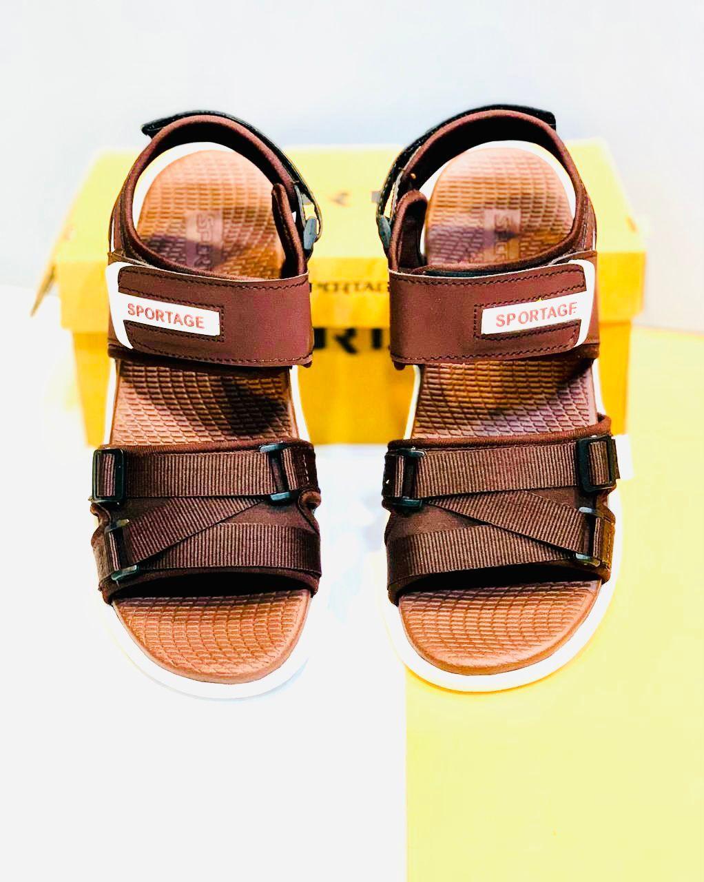 Fancy Men's Sandals - Brown Fabric - Available in 6 Sizes